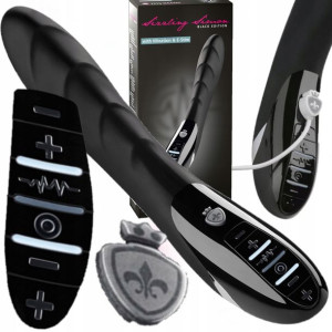 Stymulator Wibrator Z Elektrostymulacją Lux Prążki