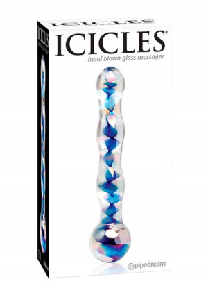 Szklane Dildo Analne Gładko Wchodzi Icicles No 8