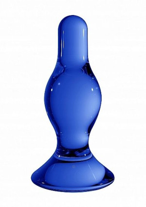 Szklany Korek Analny Plug Do Prostaty Niebieski