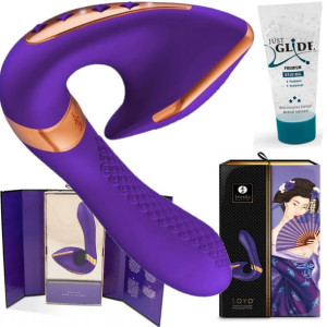 Wibrator 3xstym Pochwa Łechtaczka Srom Led Usb Lux