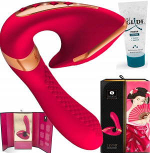 Wibrator 3xstym Pochwa Łechtaczka Srom Led Usb Lux