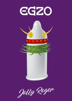 Prezerwatywa Stymulująca Wypustki Egzo Jolly Roger
