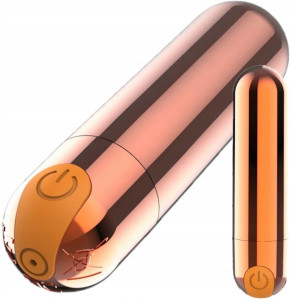 Wibrator Mini Pocisk Do Cipki Usb 10 F Rose Gold
