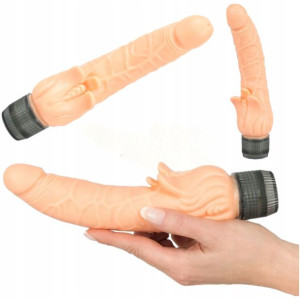 Wibrator Naturalny Ze Stymulacją Łechtaczki Dildo