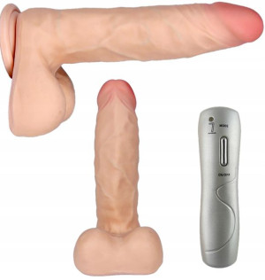 Wibrator Penis Rotacyjny Z Przyssawką Z Pilotem