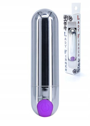 Wibrator-Strong Bullet Vibrator Silver/Purple USB