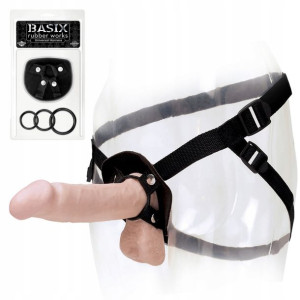 Wygodny Strap On Do Dildo 3 Pierścienie Pod Penisa