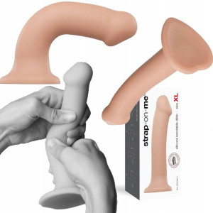 Zginalne Dildo Penis Z Przyssawką Super Lux 20c Xl