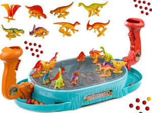 GRA zręcznościowa DINO BITWA planszowe gry dla dzieci 3 4 5 6 latka