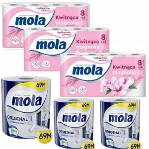 MOLA PAKIET papier toaletowy + ręcznik papierowy