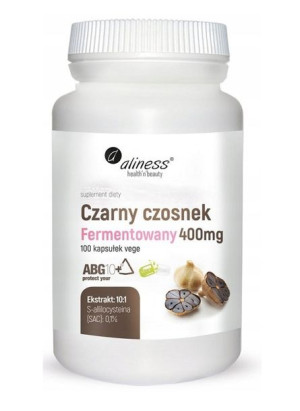 Aliness czarny czosnek fermentowany 400 mg 100 kap