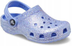 Dziecięce Chodaki Buty Crocs Classic Glitter 27-28