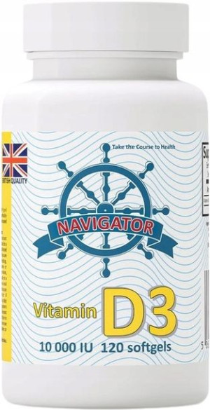 Navigator Witamina D3 10000IU 120 kaps. ODPORNOŚĆ