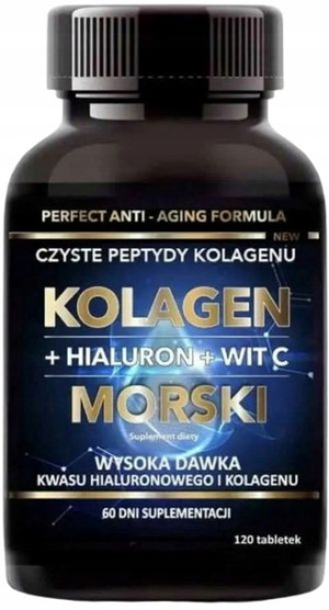 Intenson Kolagen morski + hialuron + wit C 120 tab