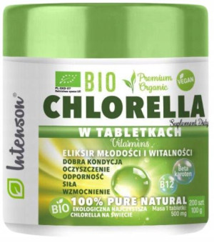 Intenson BIO Chlorella 200 tab. algi słodkowodne