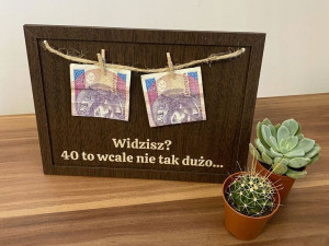 Ramka na Pieniądze Prezent Urodziny 18 30 40 50 60