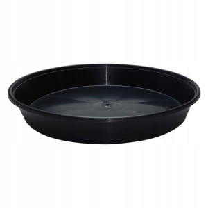 Podstawka Do Doniczek Plastikowa Czarna 40 cm