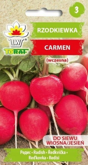 Rzodkiewka Wczesna Carmen Nasiona Toraf 10g