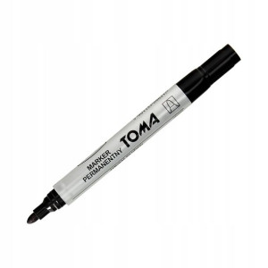 Marker Permanentny Wodoodporny Czarny CD Toma