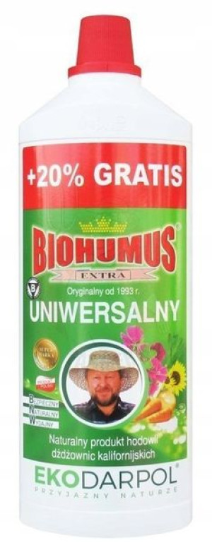 BIOHUMUS EXTRA Uniwersalny 1L+20% Nawóz Organiczny