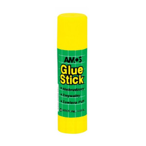 Klej W Sztyfcie 15g Glue Stick Amos Biuro Szkolny