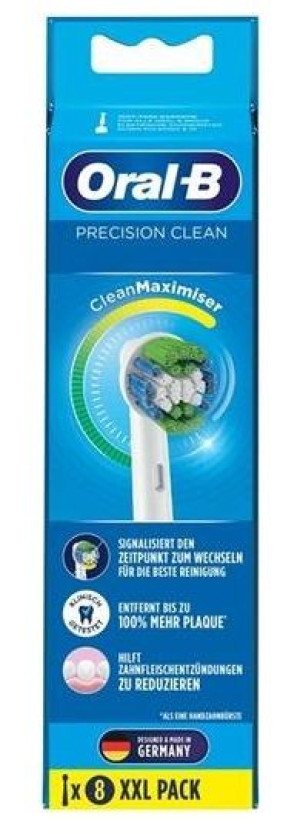 (DE) Oral-B Precision Clean, Końcówki szczoteczki, 8 sztuki (PRODUKT Z NIEM