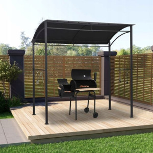 Altanka nad grill, 215x150x220 cm, antracytowa, st