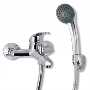 Bateria prysznicowa z zestawem prysznicowym, chrom