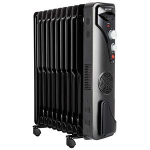 Mpm Grzejnik Elektryczny Mug-21 Olejowy, 1000/1500/2500 W, Czarny