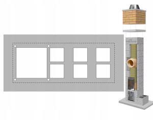 Płyta wspornikowa kw2+w2+w2 KOMIN System kominowy