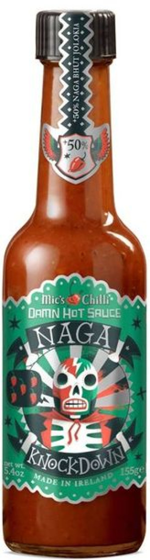 Sos Damn Hot Sauce Naga KnockDown 155 g Mic's Chilli - mega ostry Ghost Pep