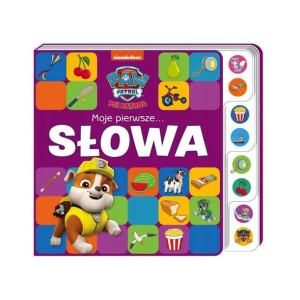 Psi Patrol Książeczka Moje Pierwsze Słowa Twarda