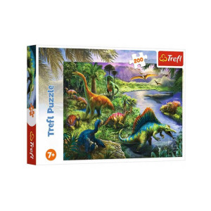 Puzzle Drapieżne Dinozaury Dinozaur 200el Trefl 7+