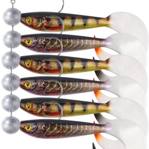 Zestaw Uzbrojonych Gum Twistery Fox Rage Pro Grub Natural Shad 8cm 6szt