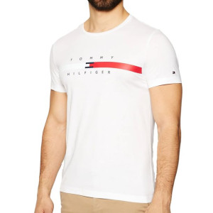 Tommy Hilfiger t-shirt koszulka męska biały MW0MW16572-100 M