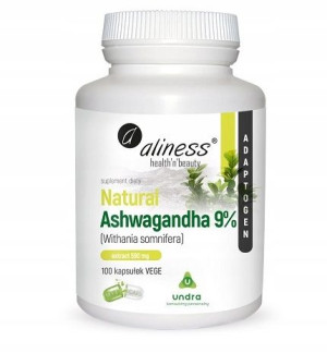 Aliness Ashwagandha 9% Naturalna 590mg Ekstrakt