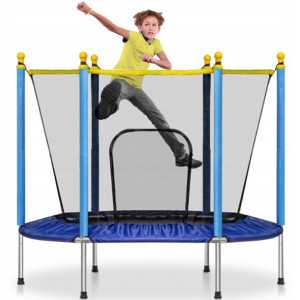 DOMOWA trampolina ogrodowa DLA DZIECI z siatką