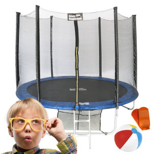 Trampolina Ogrodowa Dla Dzieci 312cm 10ft Drabinka Skarpetki I Piłka Gratis