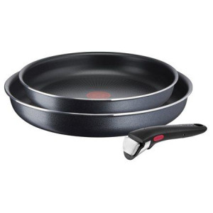 Tefal Zestaw Patelni L1589132 Ingenio Xl Force Frying, Średnica 24/28 Cm,