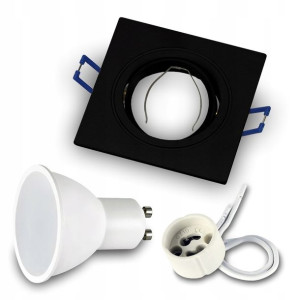 Oprawa halogen ODLEW CZARNY+ LED GU10 7W 4000K