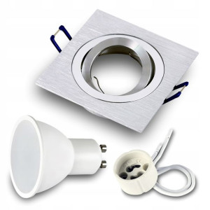 Oprawa halogen ODLEW ALU + LED GU10 7W 4000K