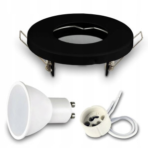 Oprawa wpuszczana halogen IP44 + LED GU10 7W 3000K