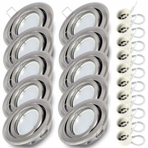 10x Oprawa halogenowa ruchoma SN +żar. LED GU10 7W