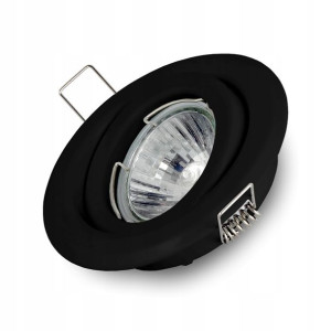 Oczko oprawa halogen sufitowa LED RUCHOMA CZARNA