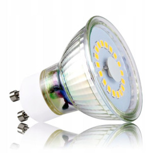 Żarówka LED SMD GU10 5W SZKŁO PREMIUM neutralna