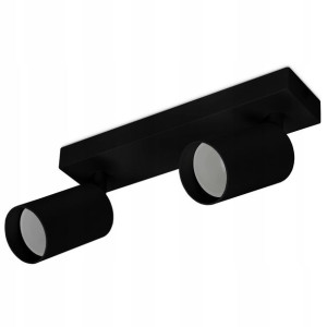 Oprawa Spot Natynkowa Czarna Led Ruchoma Gu10 X 2