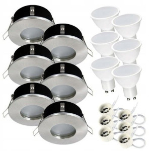 Oprawa hermetyczna halogenowa IP44 + LED GU10 7W