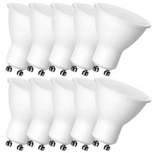 ZESTAW: 10 x Żarówka LED SMD GU10 4W=35W b.zimna