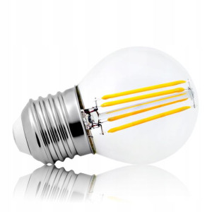 Żarówka LED E27 Filament 4W Edison G45 MAŁA KULKA