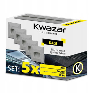5x Lampa Schodowa Ścienna Led 230v Ip54 Taniej 15%